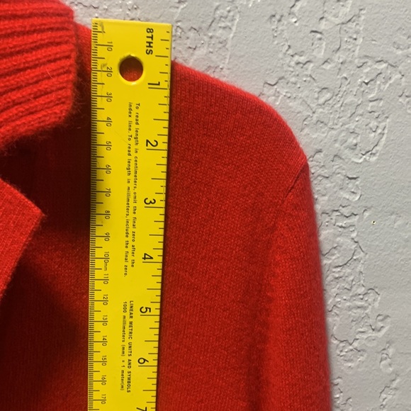 JONES NEW YORK COLLECTION CASHMERE RED MEDIUM SIZE LADIES SWEATER - Picture 8 of 11